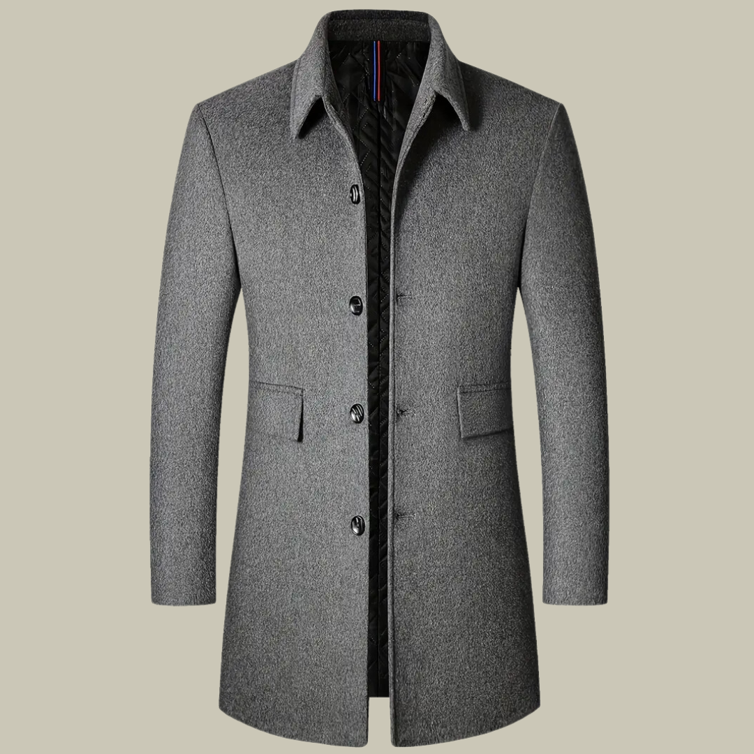 Men's Premium Woolen Long Jacket | Ponty