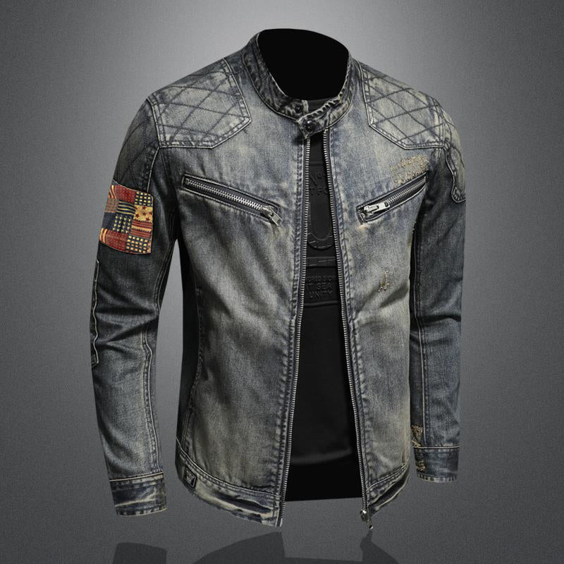 Men's Vintage Stand Denim Jacket | Ponty