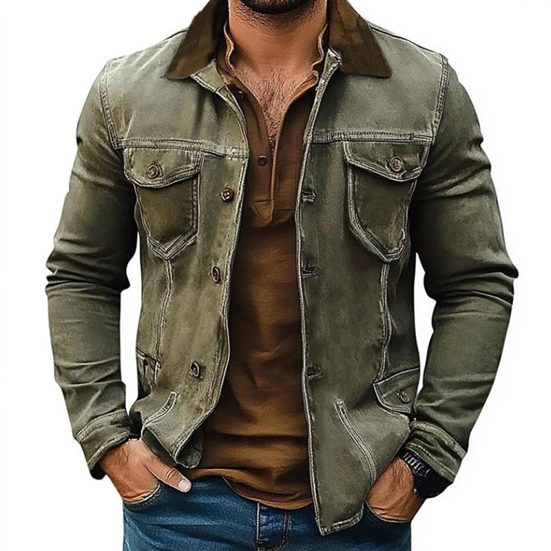 Men's Distressed Denim Jacket | Ponty