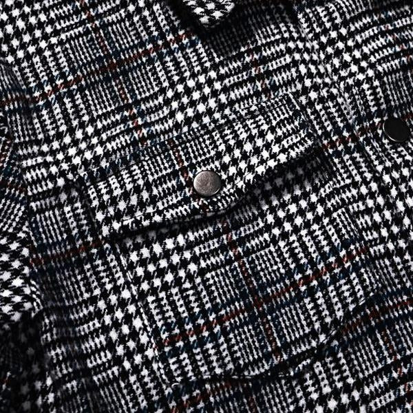 Men's Lapel Plaid Pocket Men's Jacket | Ponty