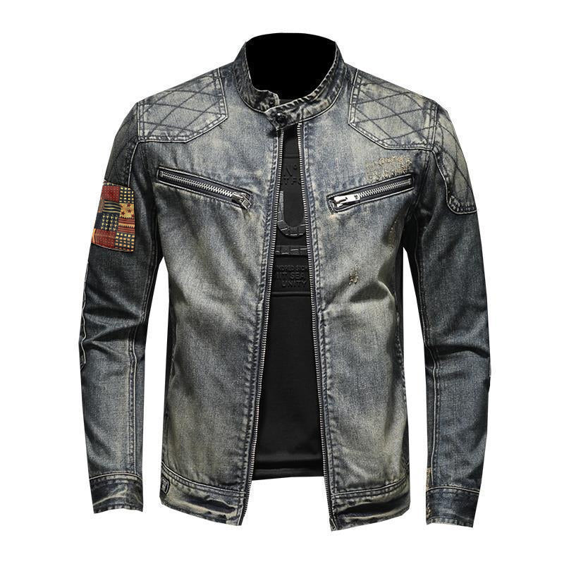 Men's Vintage Stand Denim Jacket | Ponty