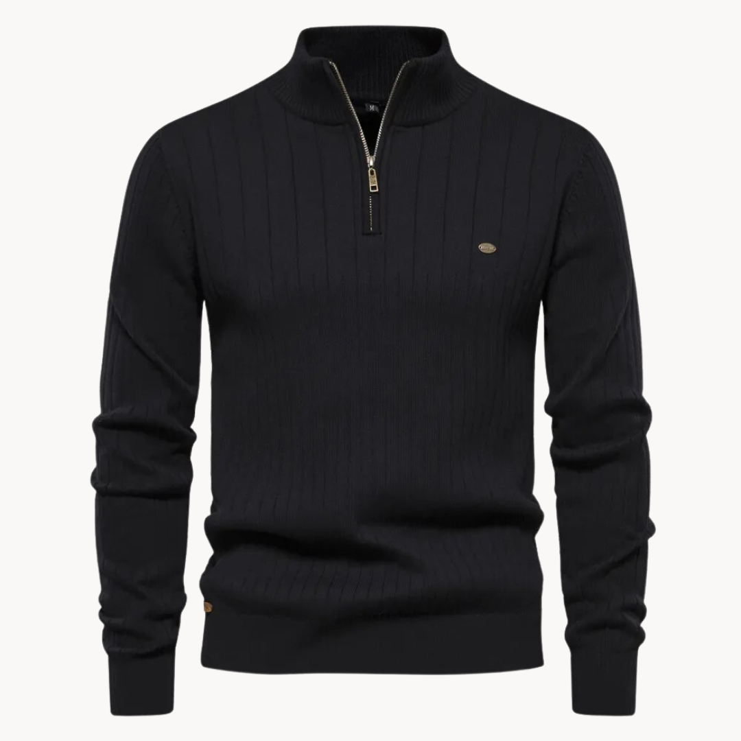 Jenson Quarter Zip Sweater | Ponty