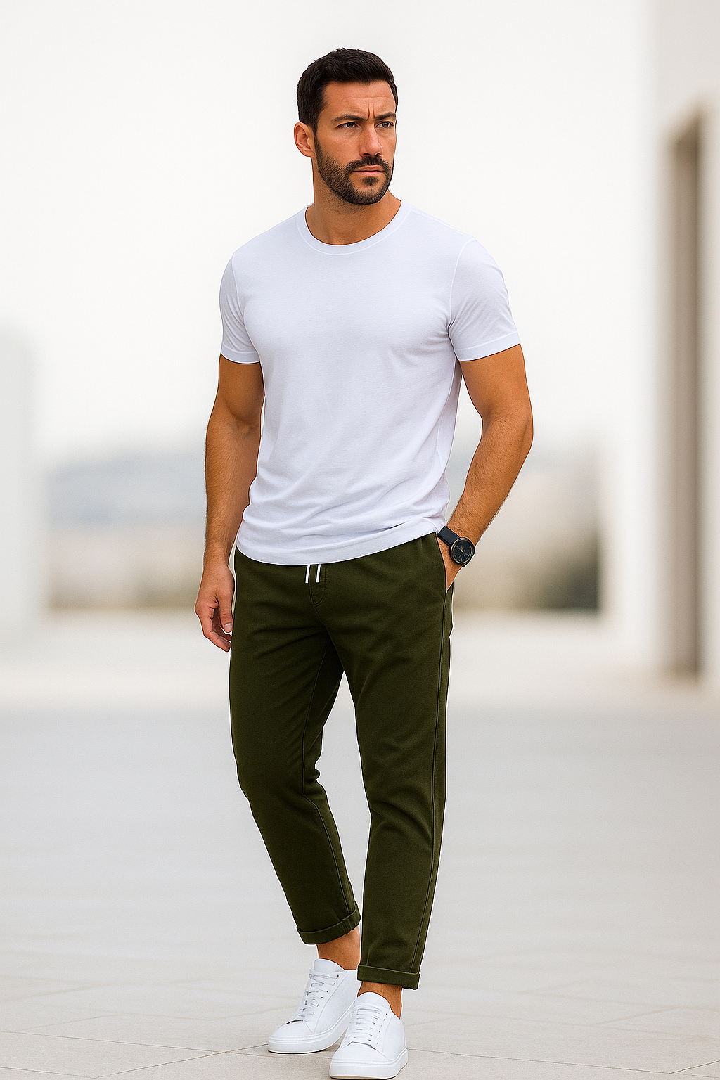 Slim-Fit Casual Pants for Modern Men • Jonas Ponty